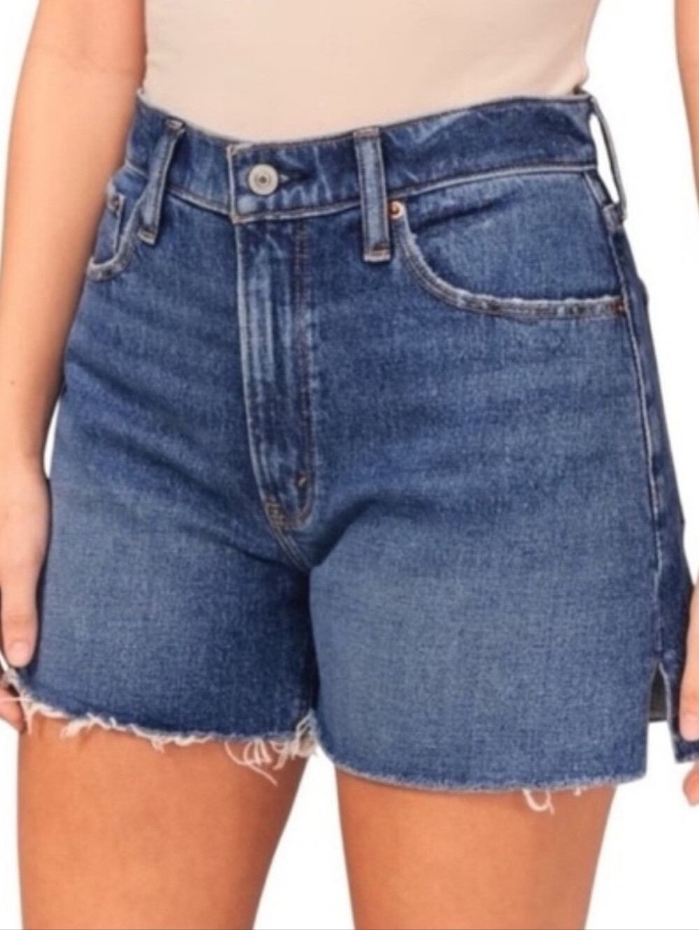 Abercrombie & Fitch 4" Mom Shorts High Rise Size 32/14